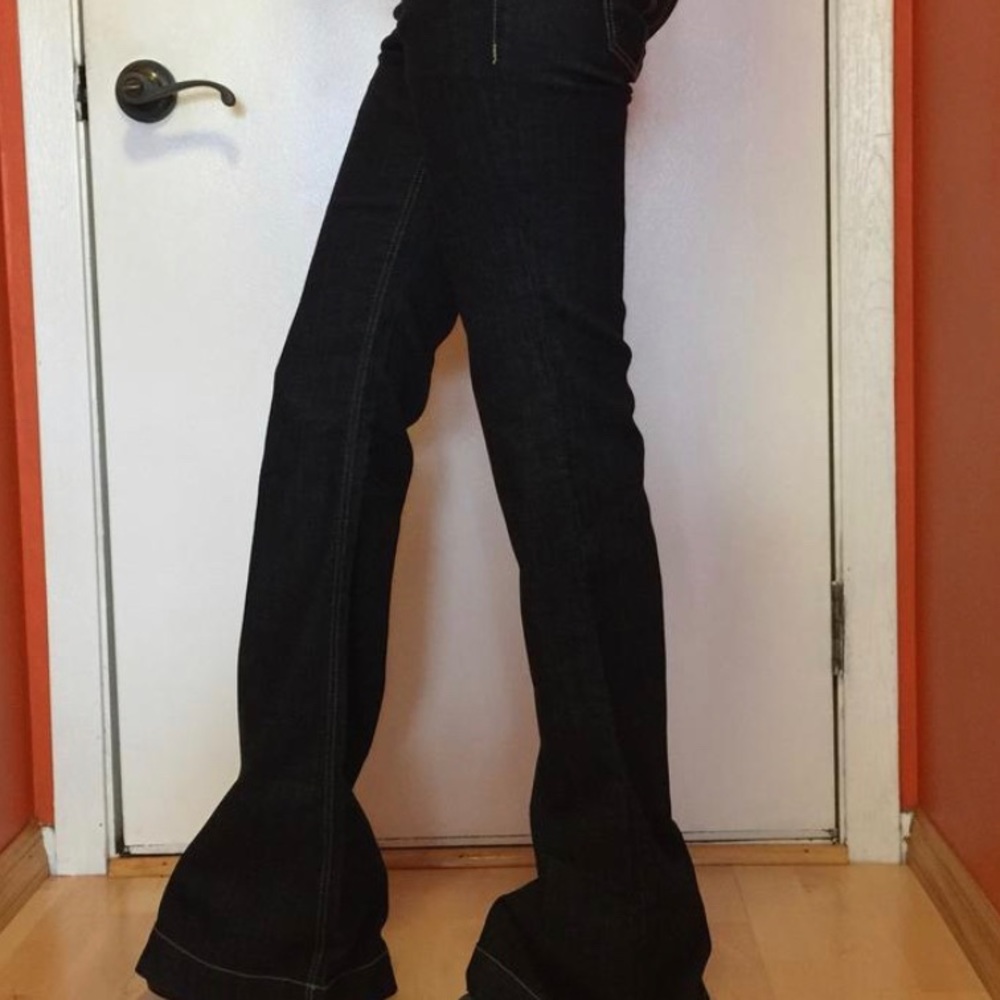 Burberry Brit Flare Leg Jeans.